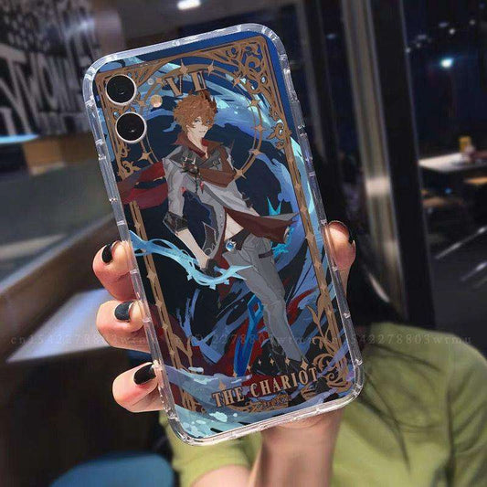 Genshin Impact Tartaglia Anime Phone Case for IPhone 6-14 Pro Max