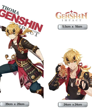 Genshin Impact Thoma Anime PC Case Sticker
