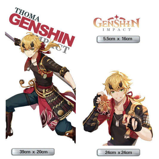 Genshin Impact Thoma Anime PC Case Sticker