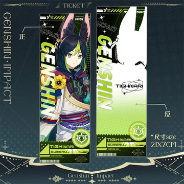 Genshin Impact Tighnari Laser Ticket Bookmark Card