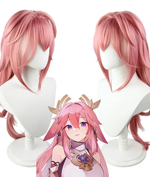 Genshin Impact Yae Miko Cosplay With Wig 9cs Anime Costume Set