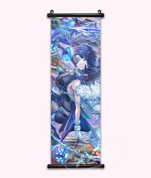 Genshin Impact Yelan Anime Poster Canvas Scroll