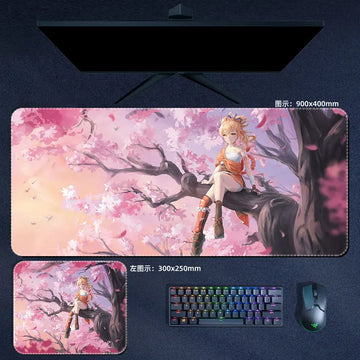 Genshin Impact Yoimiya Mouse Pad Anime Desk Mat