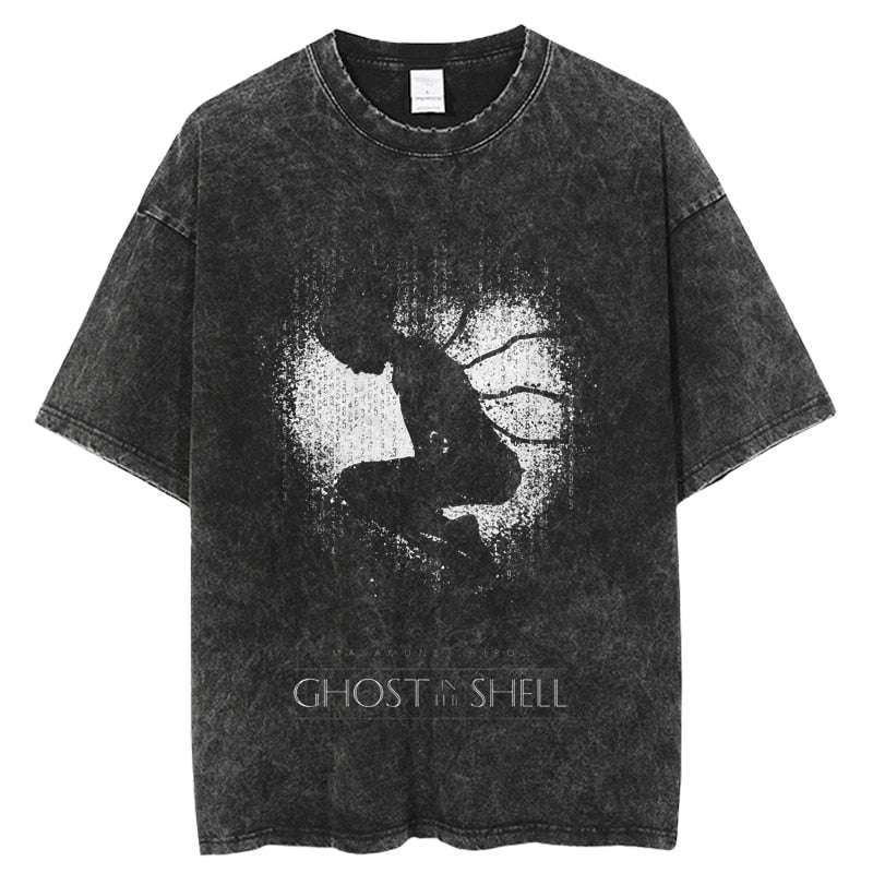 Ghost in the Shell Motoko Kusanji Oversized Anime Graphic Shirt