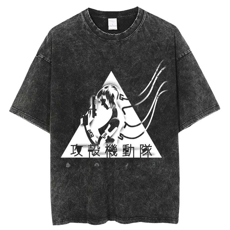 Ghost in the Shell Motoko Kusanji Oversized Anime Graphic Shirt