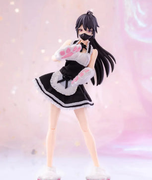 HASUKI 6" Anime Girl Action Figure Cat Maid Clothing & Accessories