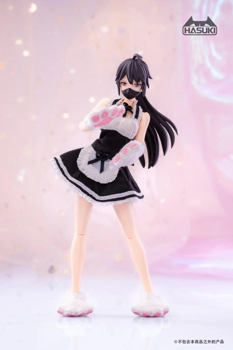 HASUKI 6" Anime Girl Action Figure Cat Maid Clothing & Accessories