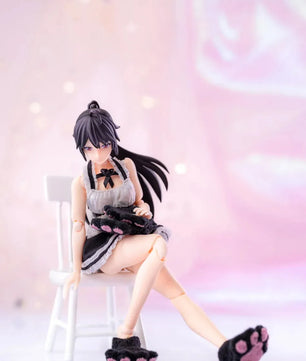 HASUKI 6" Anime Girl Action Figure Cat Maid Clothing & Accessories