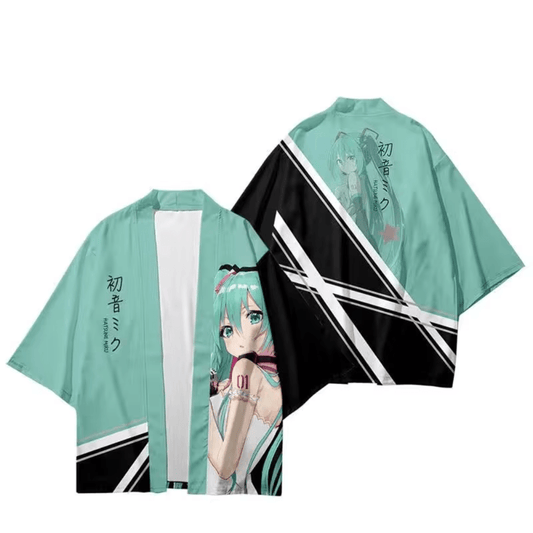 Hatsune Miku Kimono Top Fleece Anime Kimono Miku Shirt