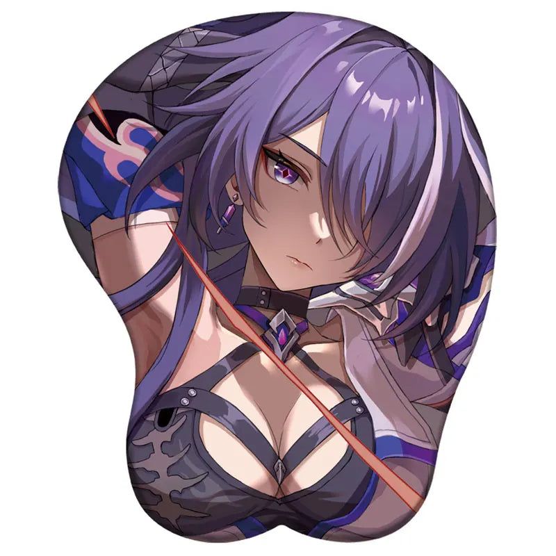 Honkai Star Rail Acheron 3D Silicone Support Mouse Pad