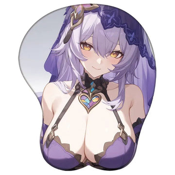 Honkai Star Rail Black Swan 3D Silicone Support Mouse Pad