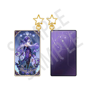 Honkai Star Rail Black Swan Divination Card Keychain