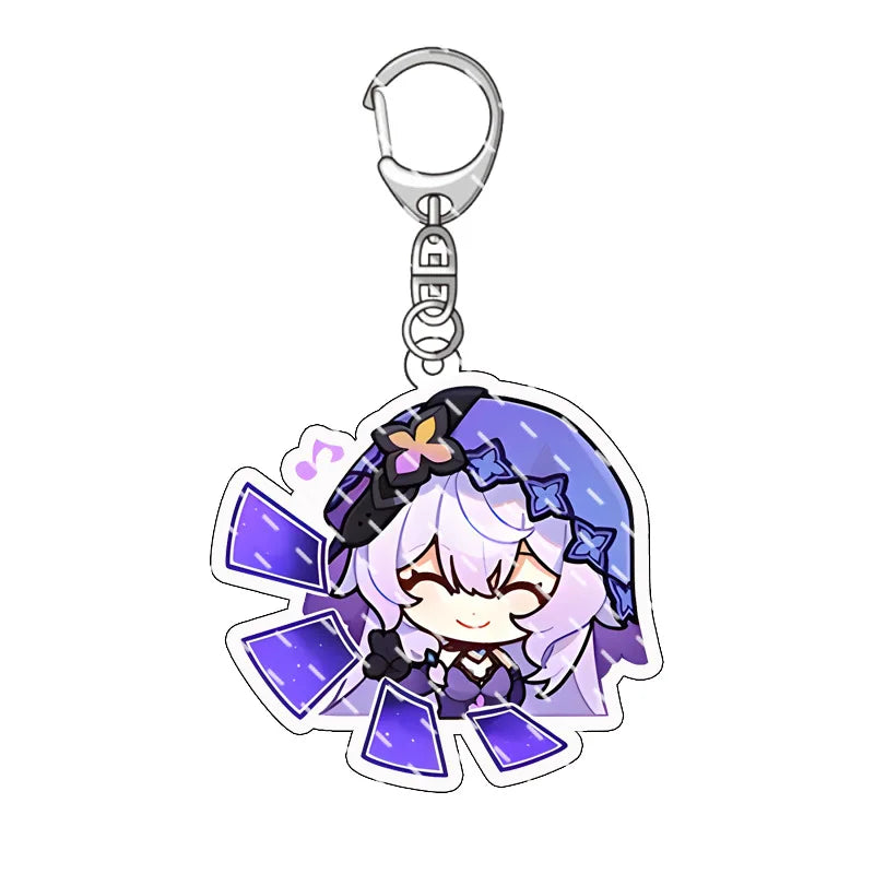 Honkai Star Rail Black Swan Keychain Bag Charm 2