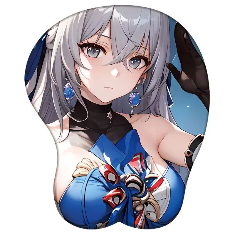 Honkai Star Rail Bronya 3D Silicone Support Mouse Pad