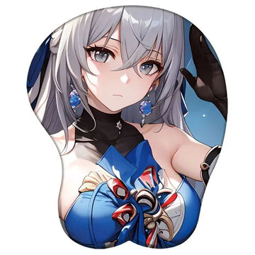 Honkai Star Rail Bronya 3D Silicone Support Mouse Pad