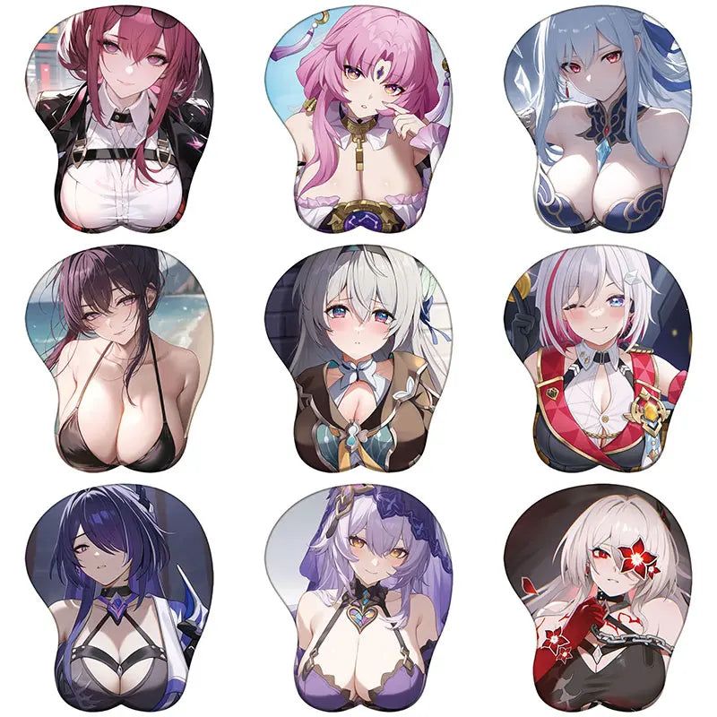 Honkai Star Rail Clara 3D Silicone Support Mouse Pad