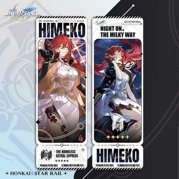 Honkai Star Rail Himeko Laser Ticket Collection Bookmark Card