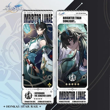 Honkai Star Rail Imbibitor Lunae Laser Ticket Collection Bookmark Card