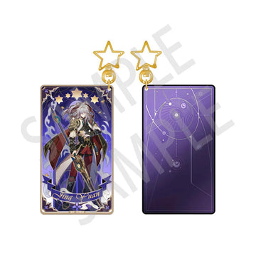 Honkai Star Rail Jingyuan Divination Card Keychain