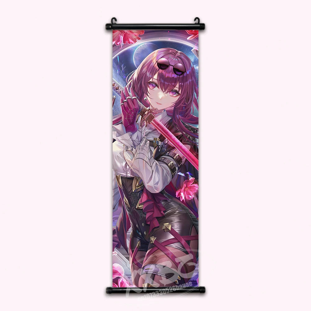 Honkai Star Rail Kafka Anime Poster Canvas Scroll