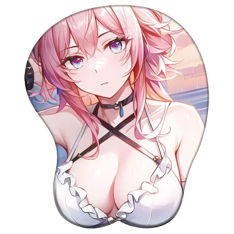 Honkai Star Rail March 7th 3D Silicone Support Mouse Pad