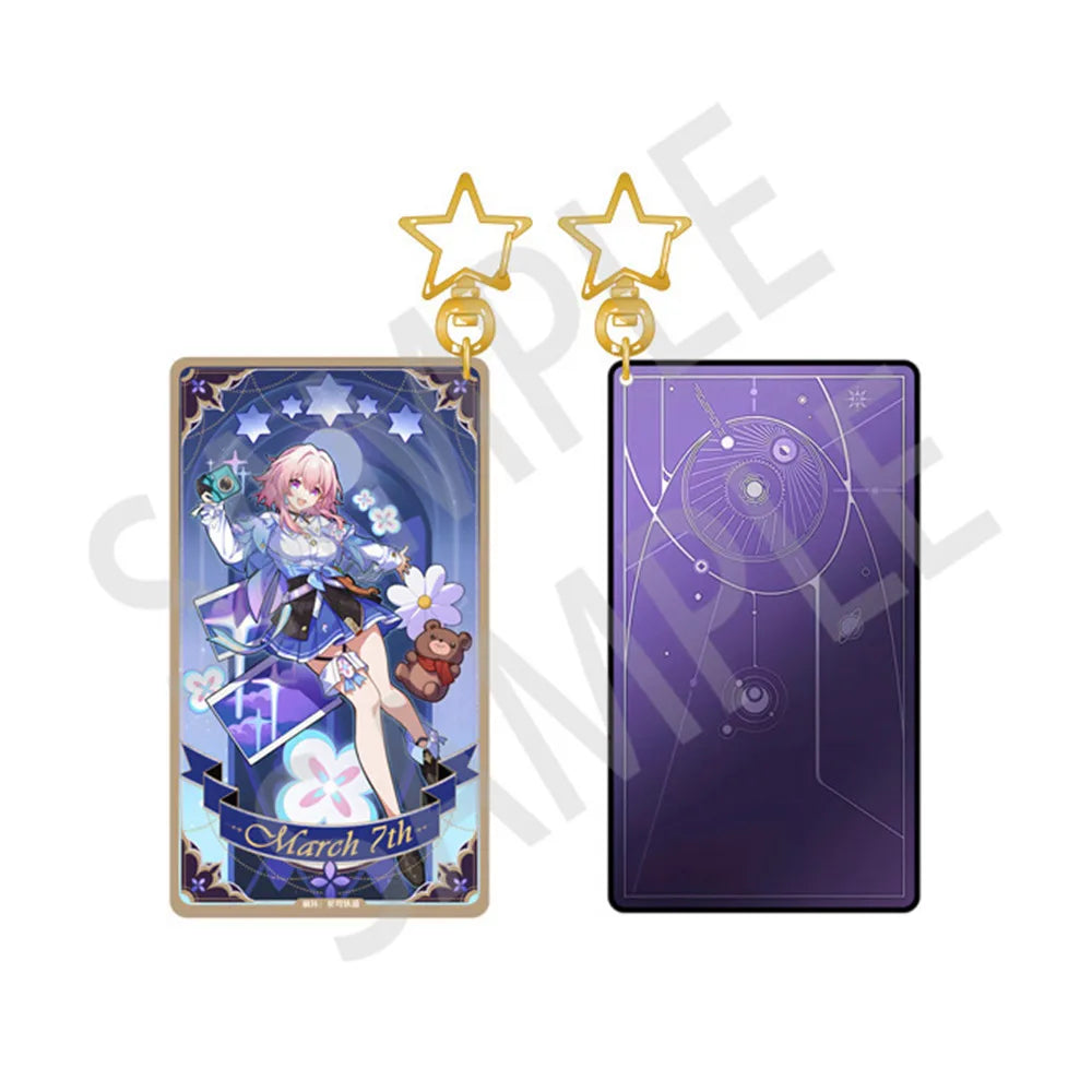 Honkai Star Rail March 7th Divination Card Keychain