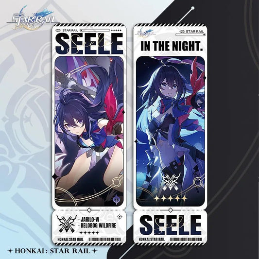 Honkai Star Rail Seele Laser Ticket Collection Bookmark Card