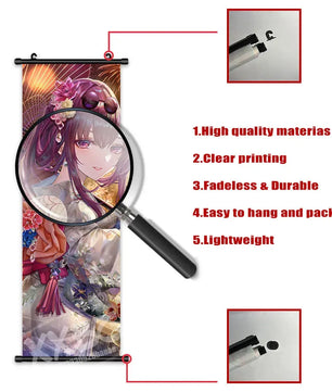 Honkai Star Rail Silver Wolf Anime Poster Canvas Scroll