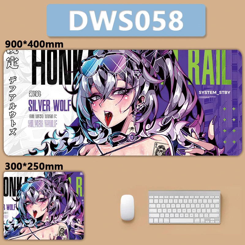 Honkai Star Rail Silver Wolf Mouse Pad Hot Anime Desk Mat