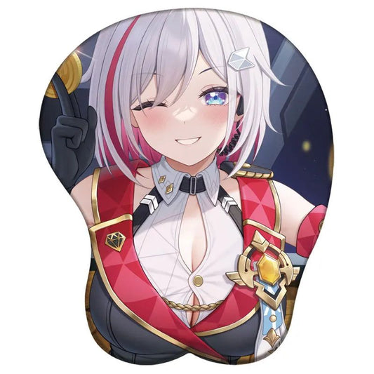 Honkai Star Rail Topaz and Numby 3D Silicone Support Mouse Pad