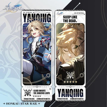 Honkai Star Rail Yanqing Laser Ticket Collection Bookmark Card