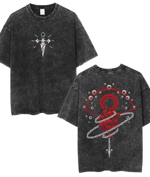 Hunter x Hunter Chains Shirt Vintage Oversized Style Anime Shirt