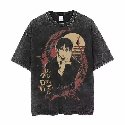 Hunter x Hunter Chrollo Shirt Vintage Oversized Style Anime Shirt
