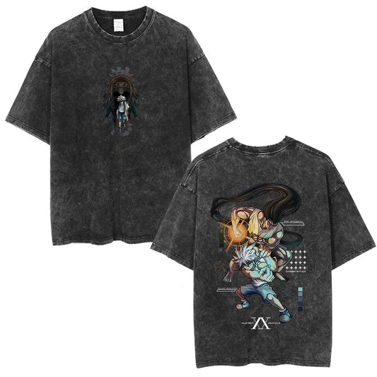 Hunter x Hunter Gon Killua Shirt Vintage Oversized Style Anime Shirt