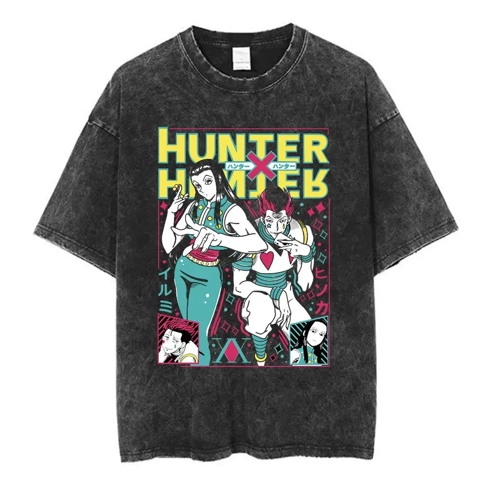 Hunter x Hunter Hisoka Illumi Shirt Vintage Style Anime Shirt