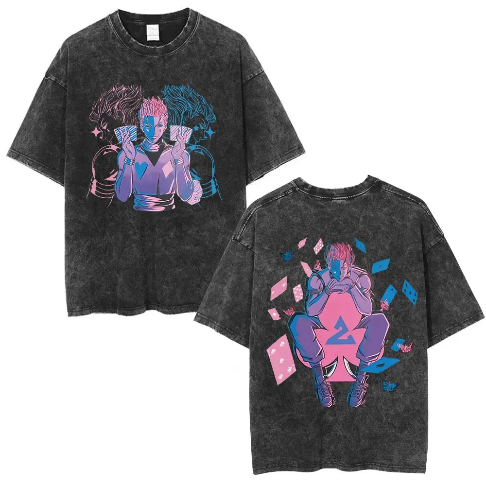 Hunter x Hunter Hisoka Shirt Vintage Oversized Style Anime Shirt