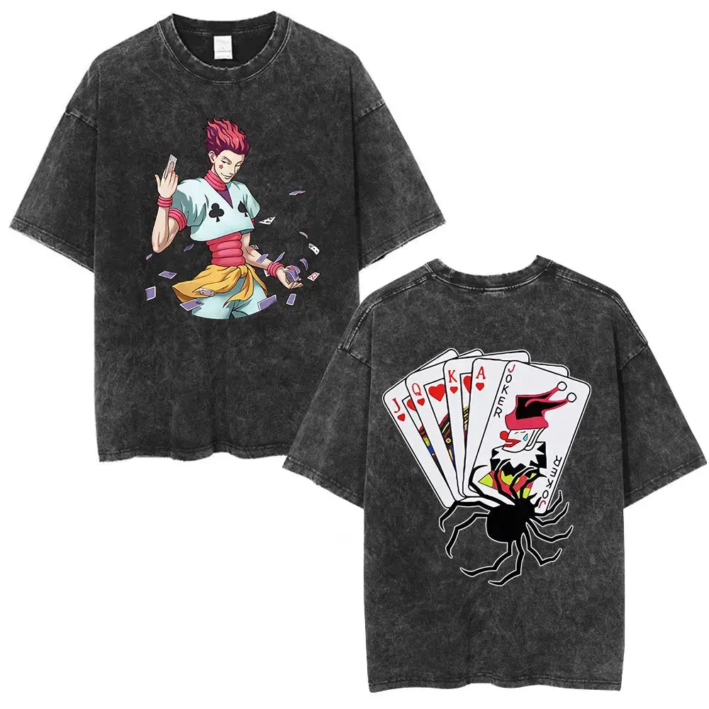 Hunter x Hunter Hisoka Shirt Vintage Oversized Style Anime Shirt