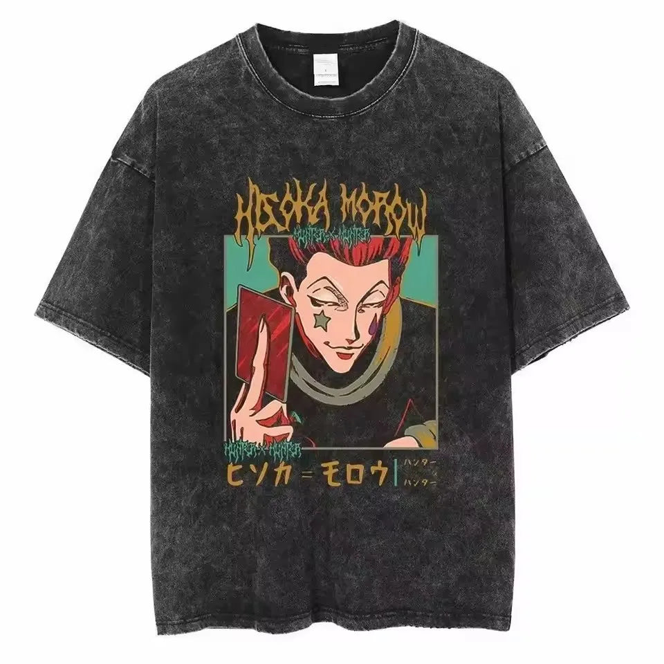Hunter x Hunter Hisoka Shirt Vintage Oversized Style Anime Shirt