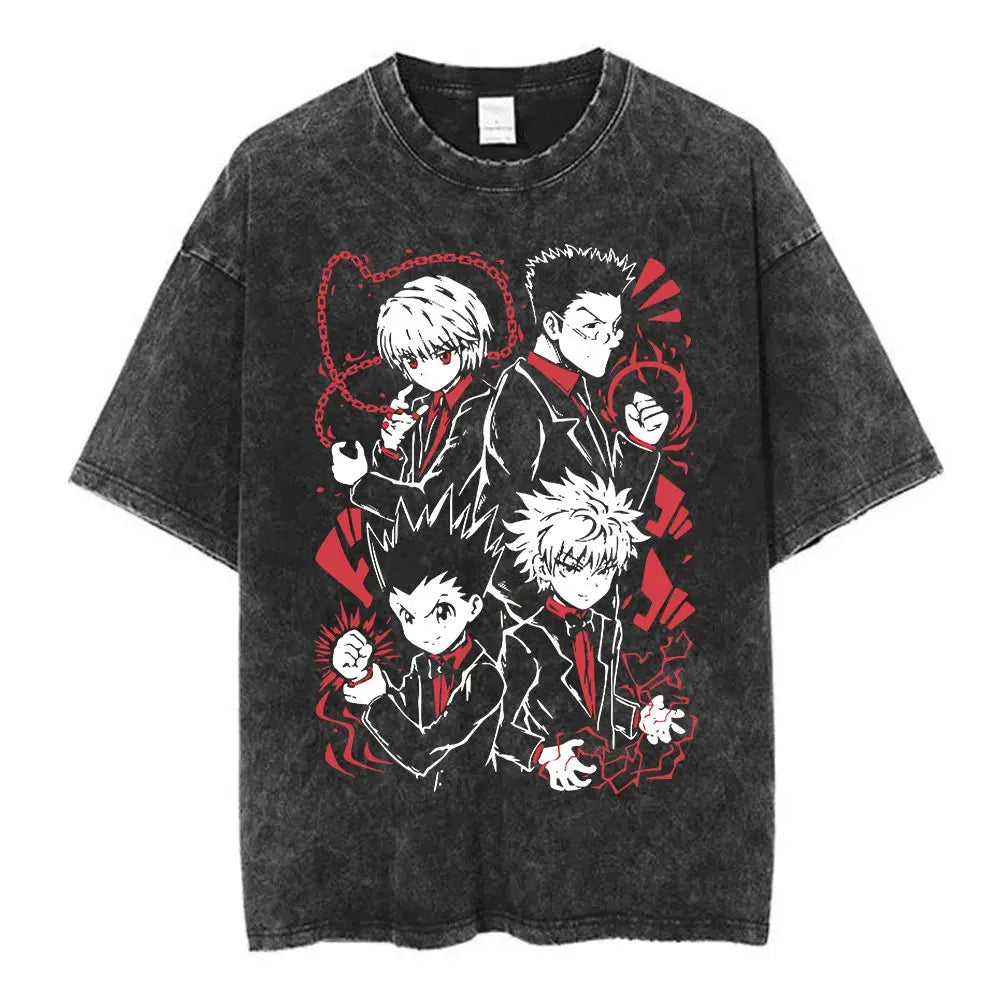 Hunter x Hunter Inspired Shirt Vintage Oversized Style Anime Shirt