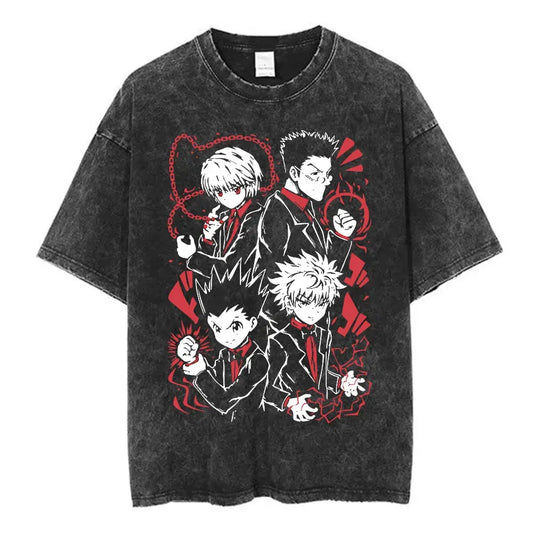 Hunter x Hunter Inspired Shirt Vintage Oversized Style Anime Shirt