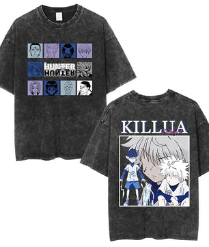 Hunter x Hunter Killua Shirt Vintage Oversized Style Anime Shirt