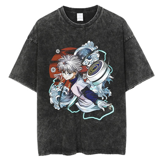 Hunter x Hunter Killua Shirt Vintage Style Anime Shirt