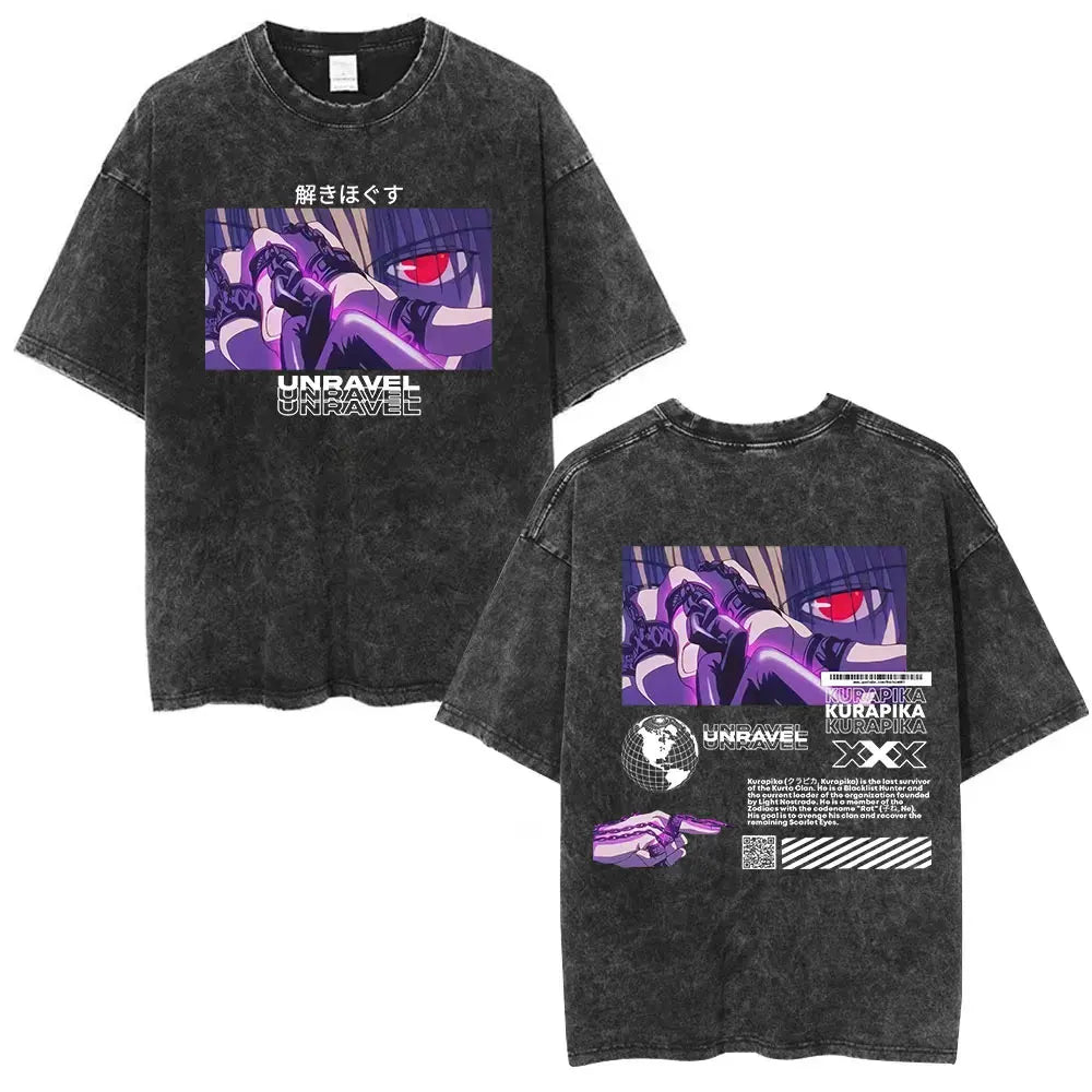 Hunter x Hunter Kurapika Shirt Vintage Oversized Style Anime Shirt