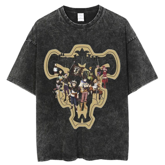 Black Clover Shirt Oversized Anime Shirt 100% Cotton