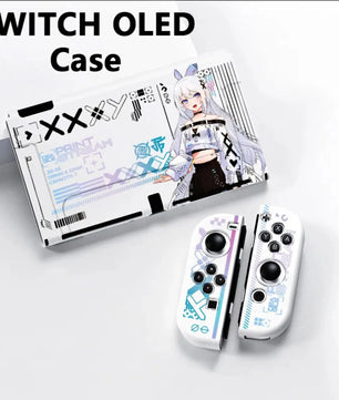 Nintendo Switch Oled Lite Skin Case Anime Girl Skin Joycons