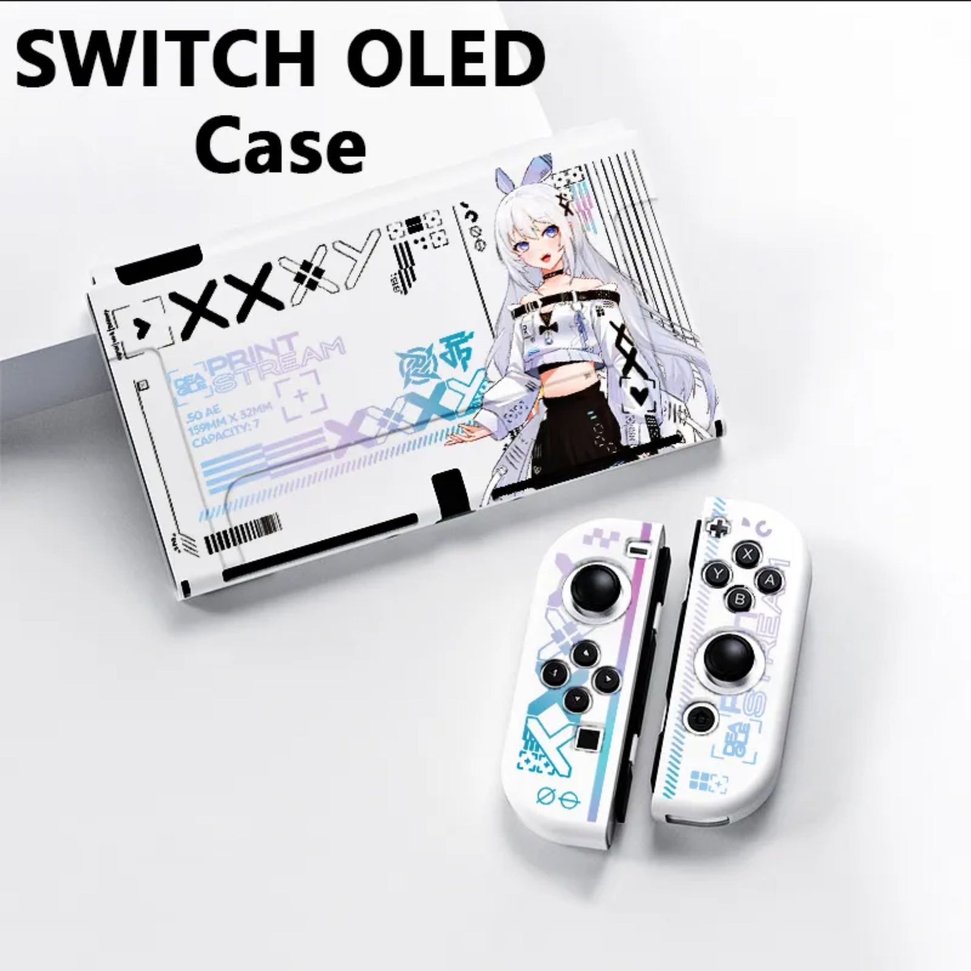 Nintendo Switch Oled Lite Skin Case Anime Girl Skin Joycons