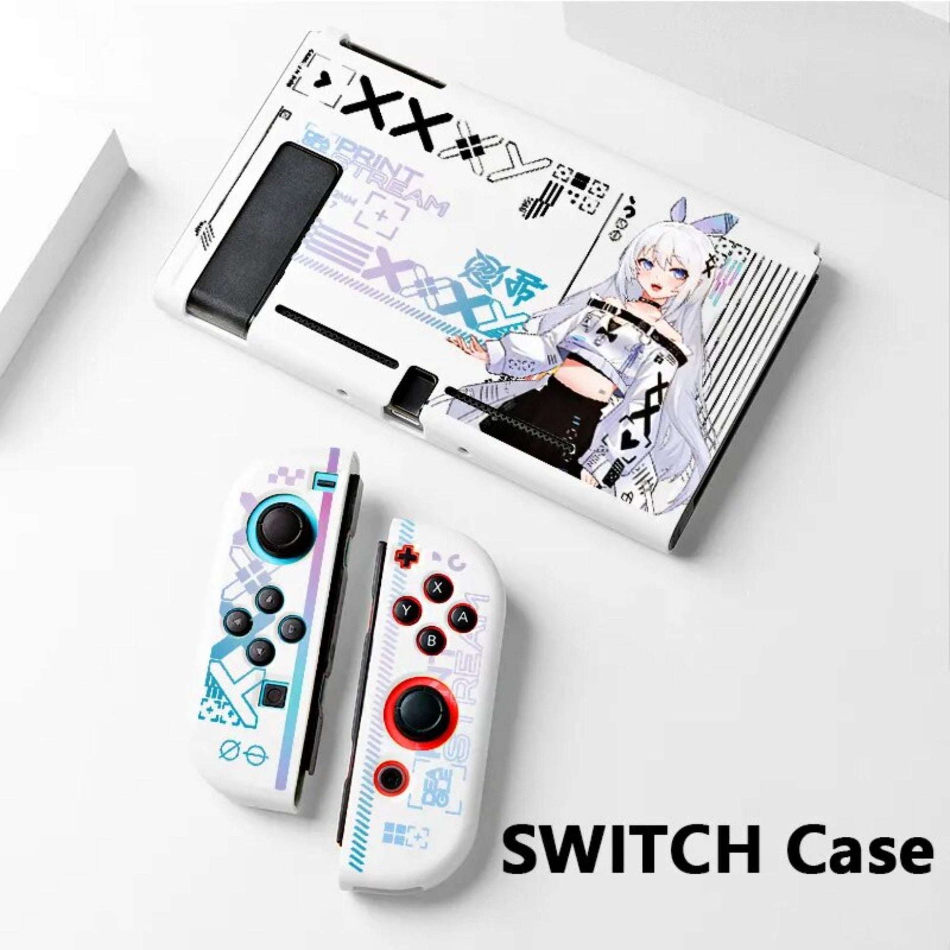 Nintendo Switch Oled Lite Skin Case Anime Girl Skin Joycons