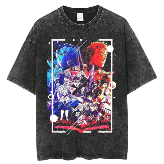 Black Clover Shirt Oversized Anime Shirt 100% Cotton
