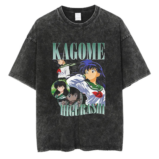 Inuyasha Kagome Shirt Vintage Style Anime Shirt