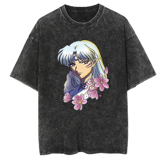 Inuyasha Sesshoumaru Shirt Vintage Style Anime Shirt
